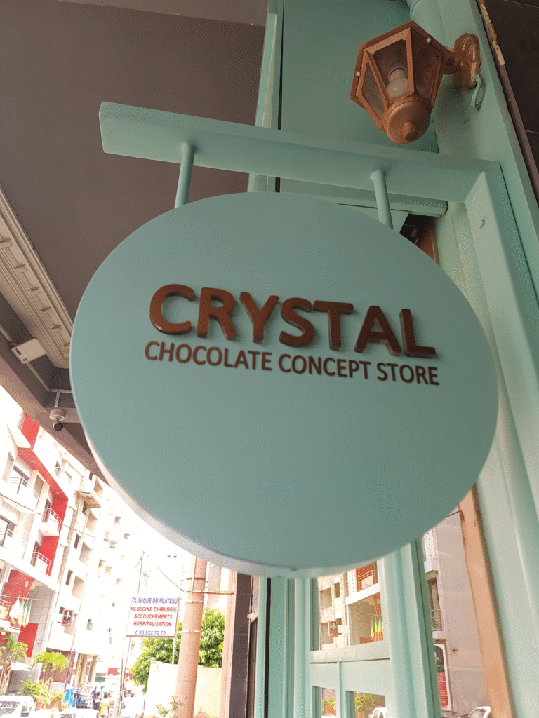 enseigne drapeau crystal