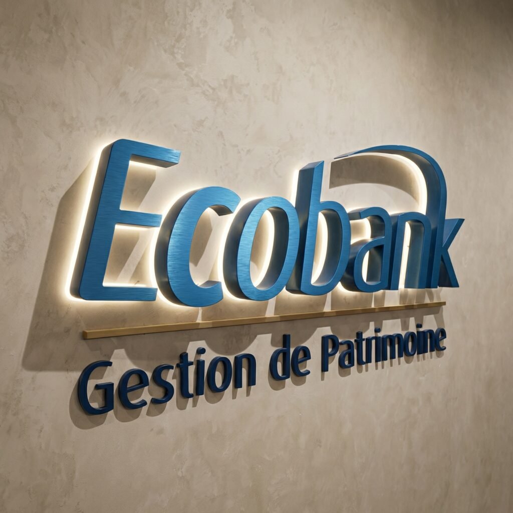 enseigne lumineuse ecobank